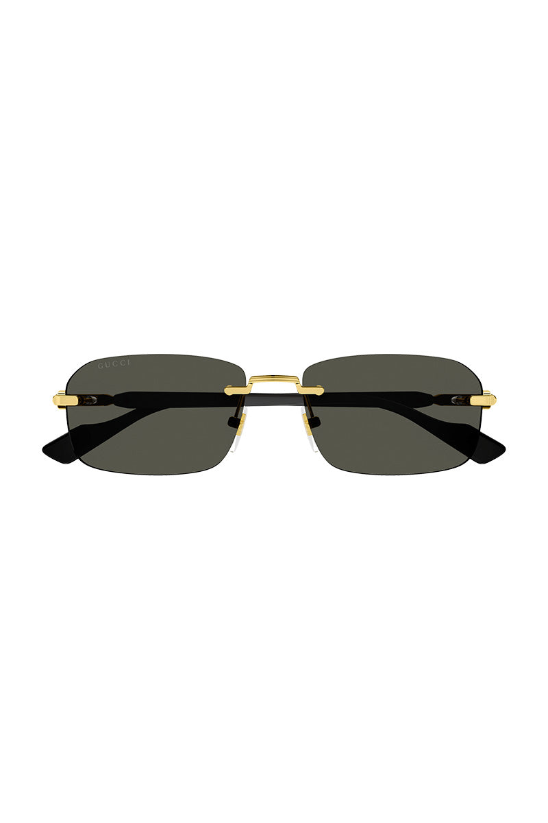 GUCCI MAN RECTANGLE METAL SUNGLASSES - GG1221S