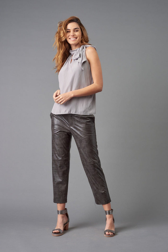 Vegan Croc Leather Pant