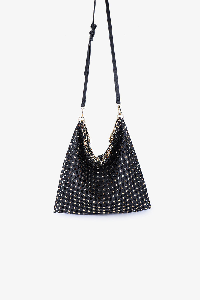 ZOYA STUDDED SHOULDER BAG