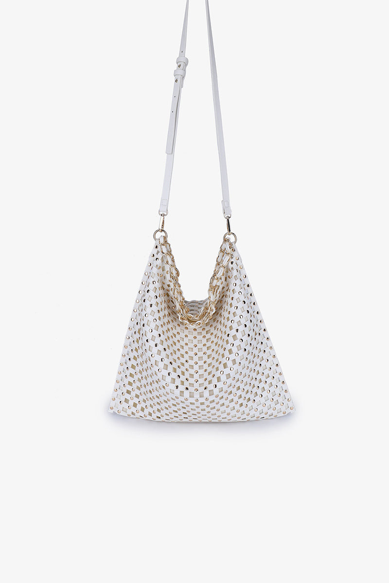 ZOYA STUDDED SHOULDER BAG