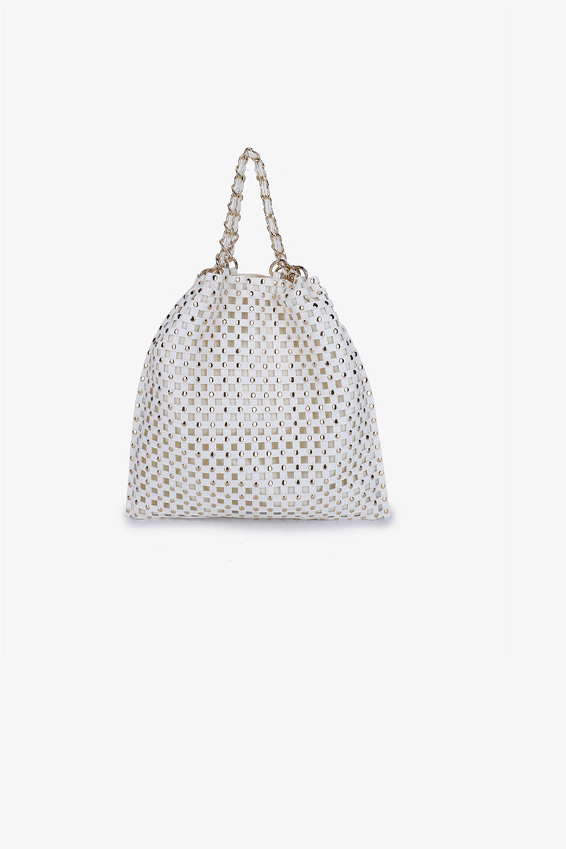 ZOYA STUDDED SHOULDER BAG